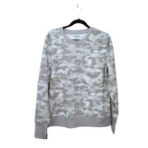 Tek Gear Gray Camo Pullover Fleece Sweatshirt Large NWOT  4 0155